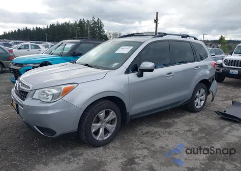 2015 Subaru Forester 2.5I Premium из США, поврежденный, VIN JF2SJADC8FG448441